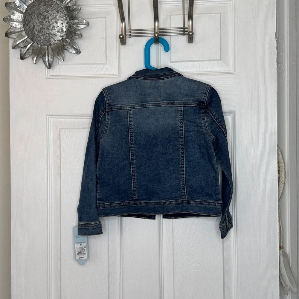 Target Cat & Jack Medium Blue Denim Jacket for Girls. NWT Sz 5T - Picture 2 of 10